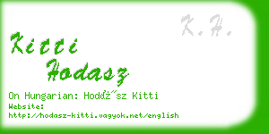 kitti hodasz business card